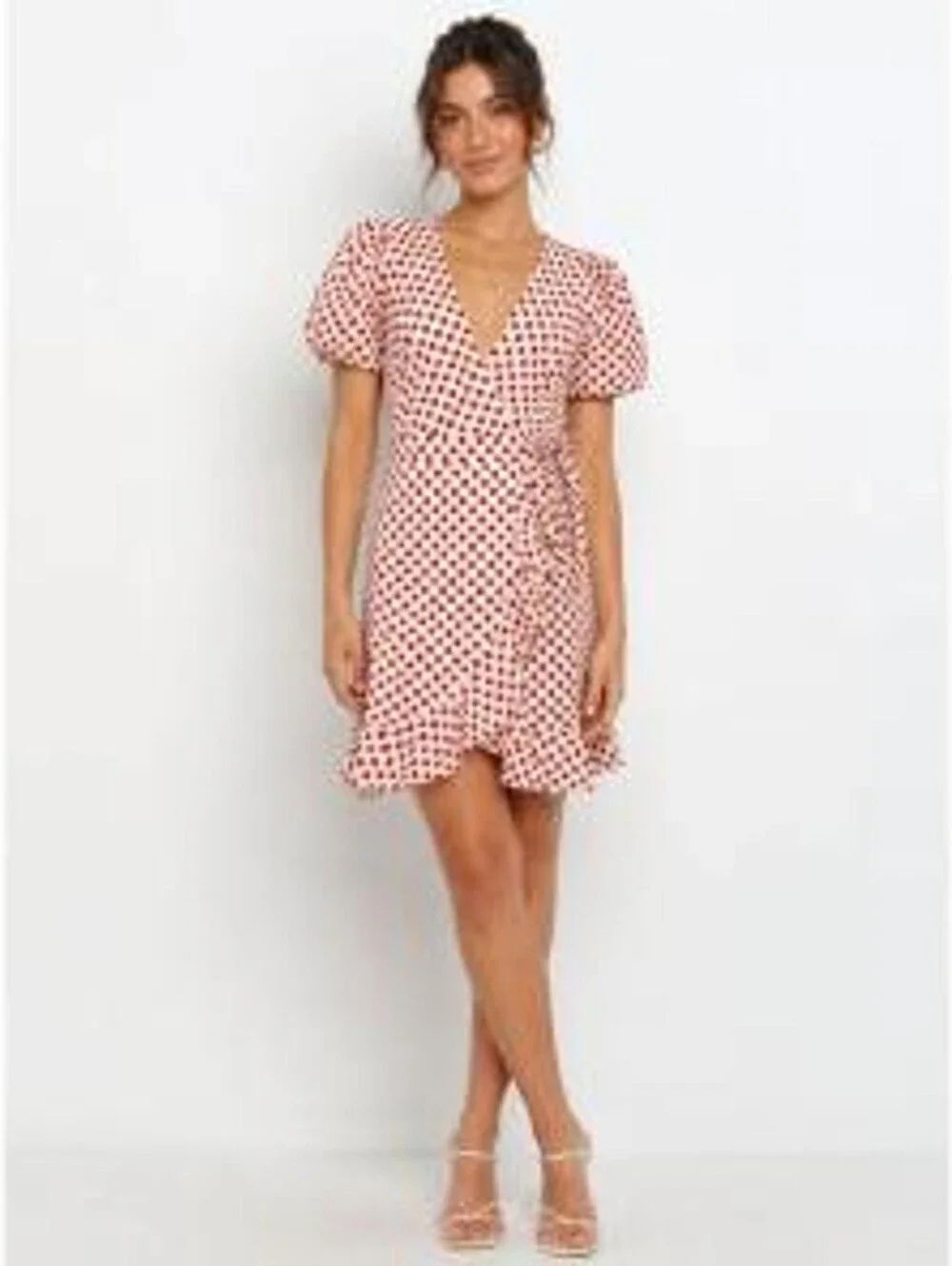 Nwt Draper James Puff Sleeve Wrap Dress, Sz Large